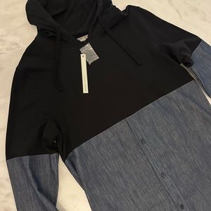 Mens hooded shirt